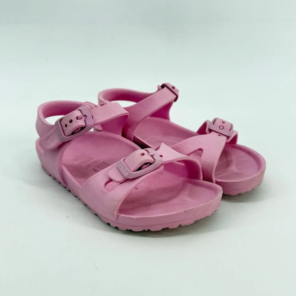 Birkenstock Rio EVA Sandals Kids Size 26 Pink Waterproof Lightweight Strappy